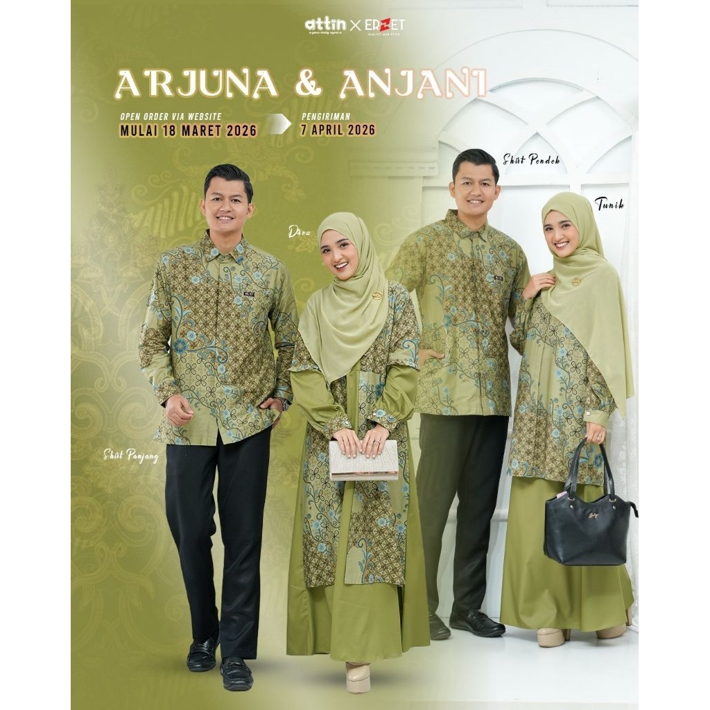 ATTIN - BATIK ARJUNA ANJANI NEW | COUPLE BATIK | KEMEJA & GAMIS BATIK KEKINIAN