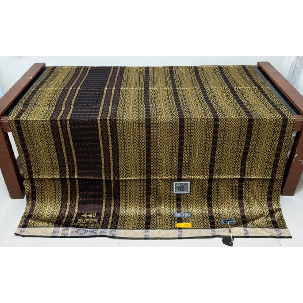 Sarung Tenun Sutra Super Tamer 440 Full Songket Sutra Limited Edition