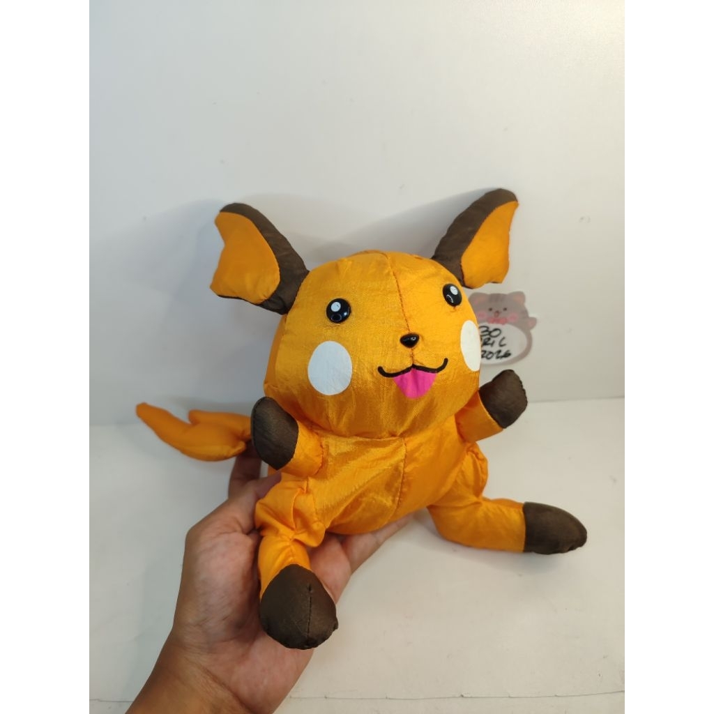 boneka raichu pokemon vintage banpresto bahan parasut