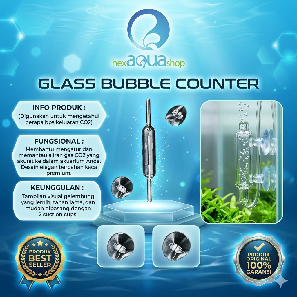 bubble counter glass co2