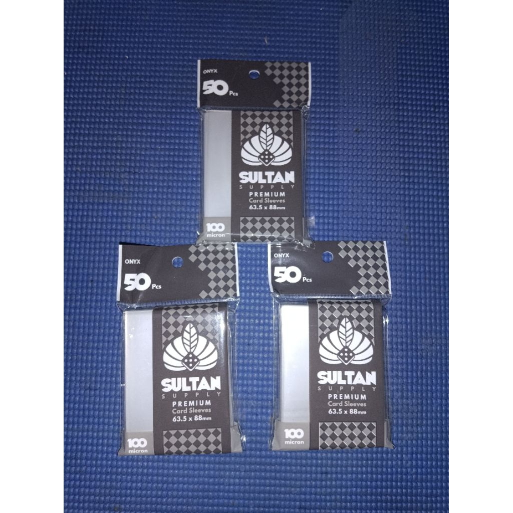 50 pcs Inner Sleeve kartu Pokemon One piece Naruto TCG CCG Sultan Onyx 63.5 x 88 mm, 100 Micron, Ben