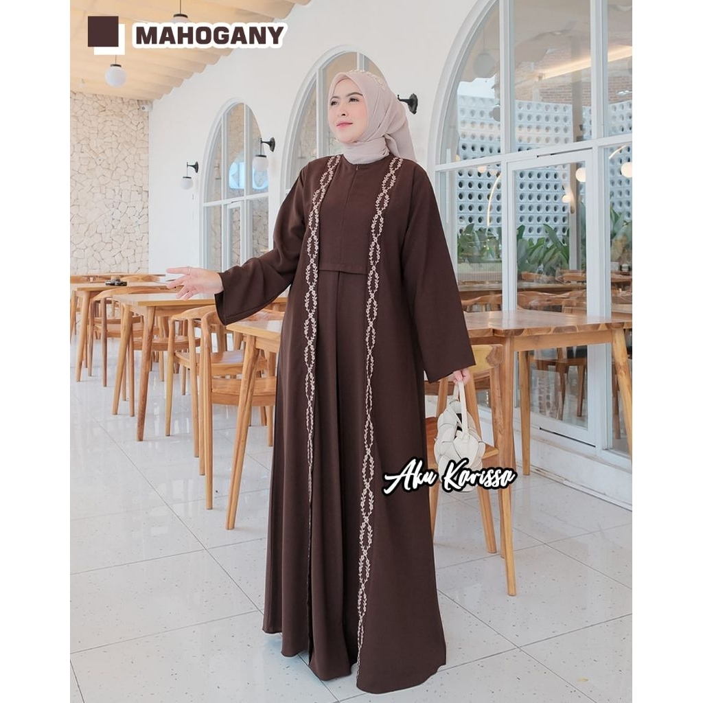 NANDIRA DRESS AKU KARISSA / NANDIRA AKU KARISSA / GAMIS POLOS AKU KARISSA /GAMIS RENDA