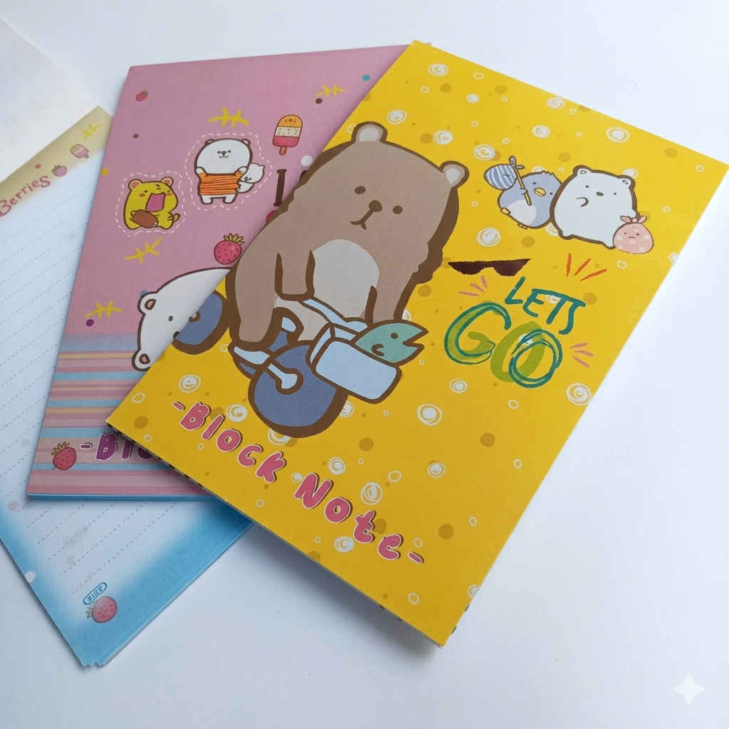 Block note / Block Note A5 Garis Block Note Warna Kiky