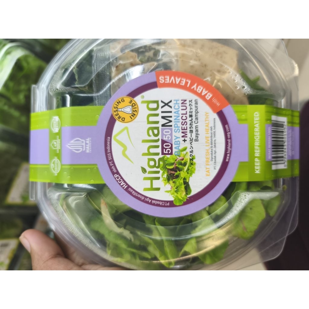 highland nuscleum salad mix 100 gram fresh