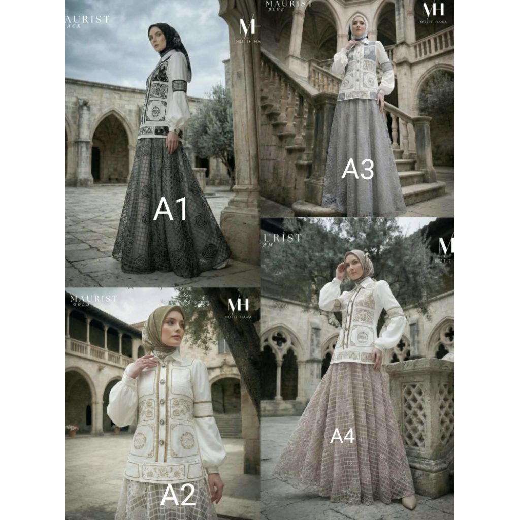 gamis syari motif hawa