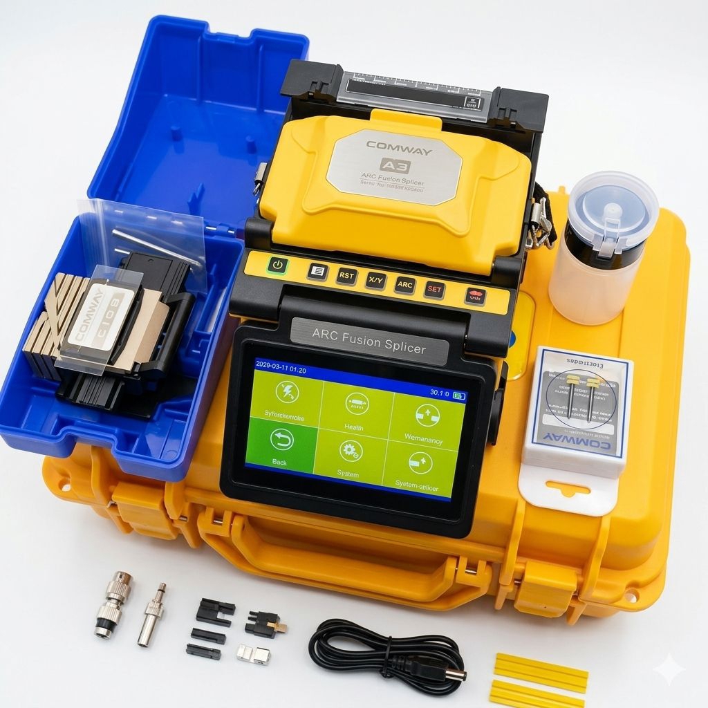 comway a3 / splicer comway a3 / fusion splicer comway a3 / Comway A3 Fusion Splicer Fiber Optic Orig
