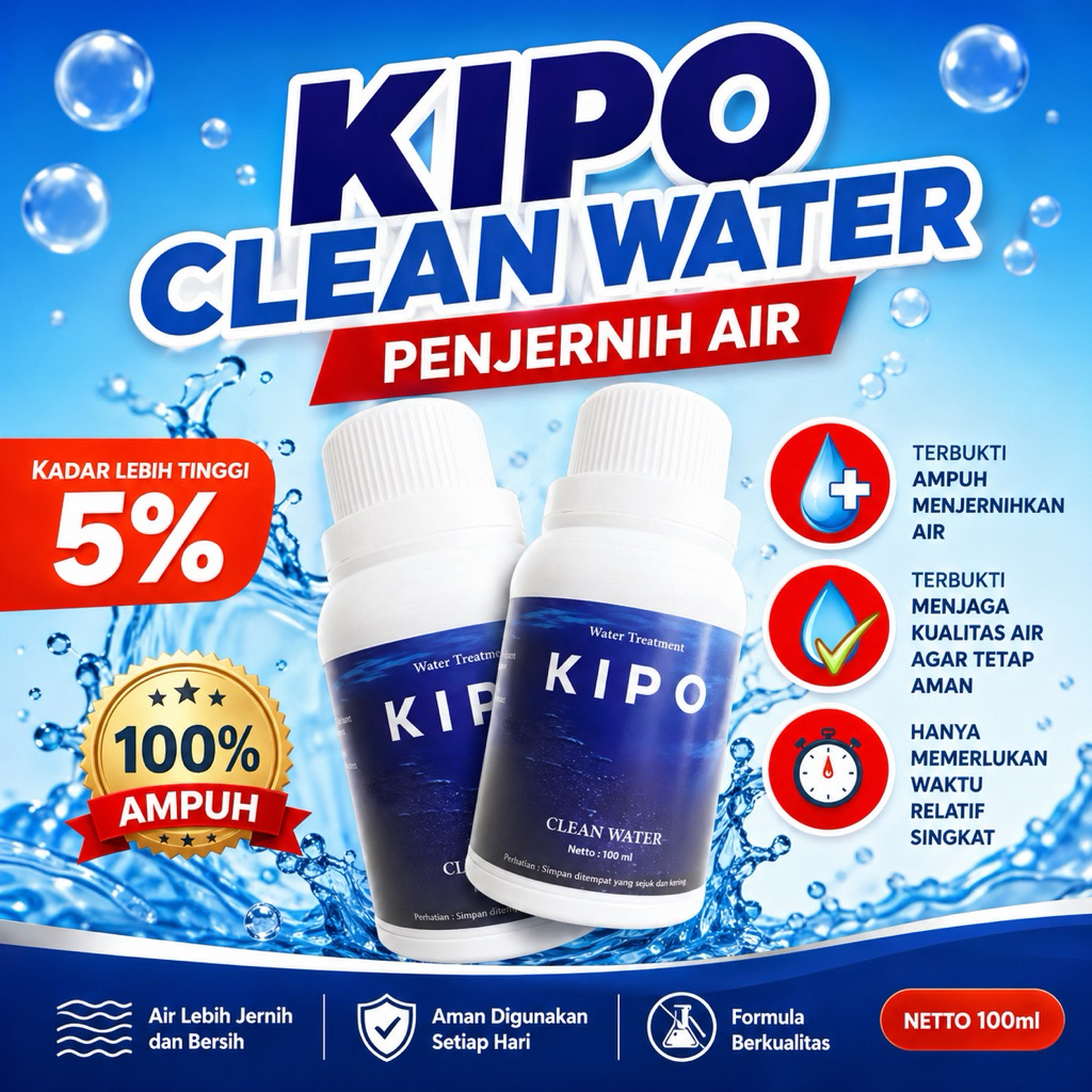 Kipo Clean Water Penjernih Air Kran Sumur Aquarium Kolam Ikan Aquaspace