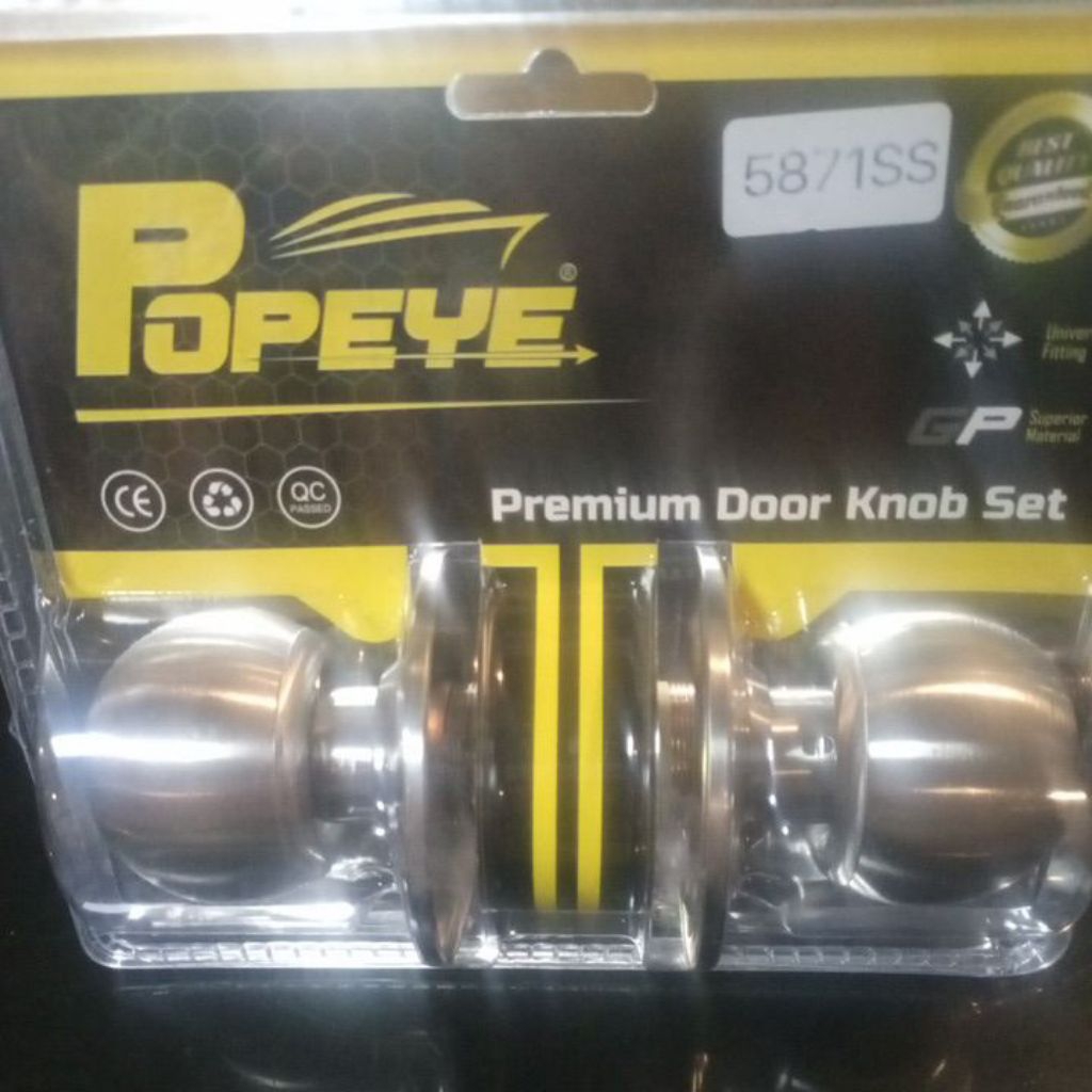 Set Kunci Bulat Gagang Pintu Kamar Mandi Stainless Anti Karat
