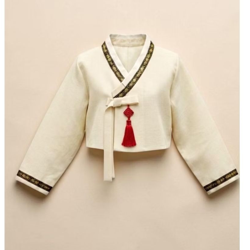 JEOGORI HANBOK / ATASAN HANBOK ARIRANG THEME BAHAN KATUN