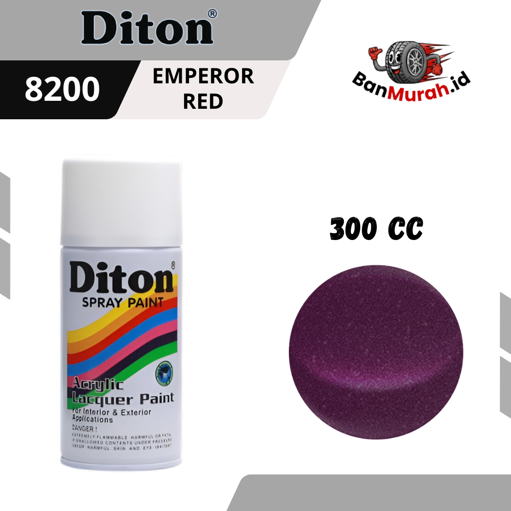 CAT SEMPROT DITON 8200 EMPEROR RED UKURAN 300 CC