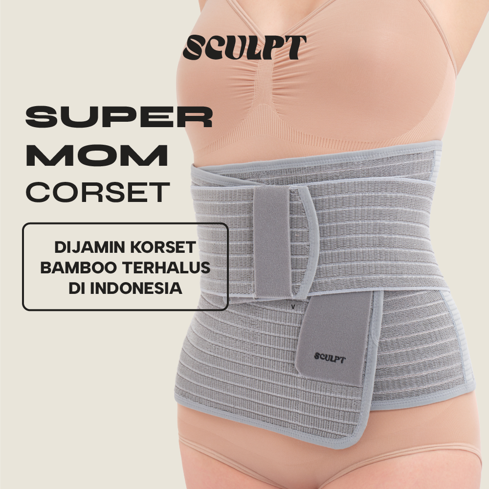 SCULPT SuperMom SensaSoft Bamboo Corset - Korset Bamboo Terhalus Post-Partum C-Section Friendly