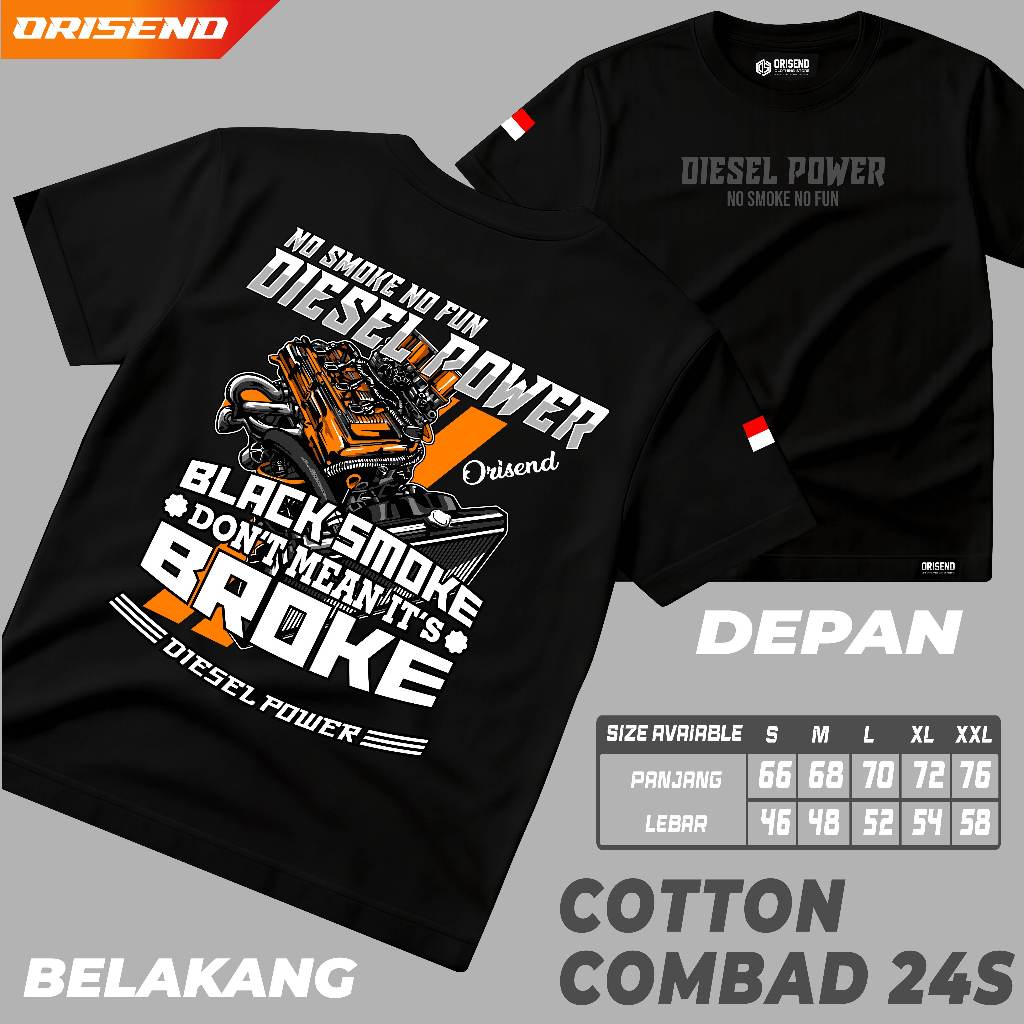 Kaos mekanik Mesin Diesel Power Mobil desain terbaru