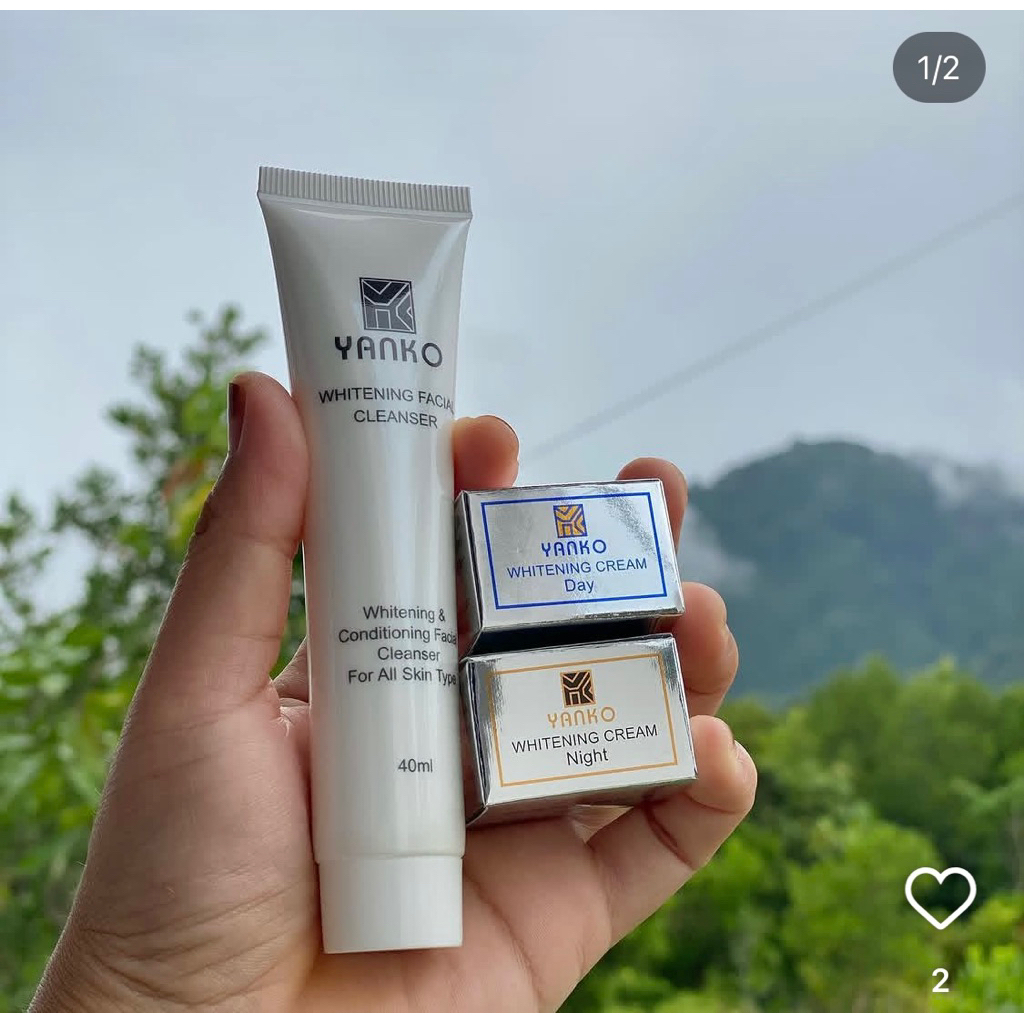 yanko platinum set (krim siang, krim malam, sabun )
