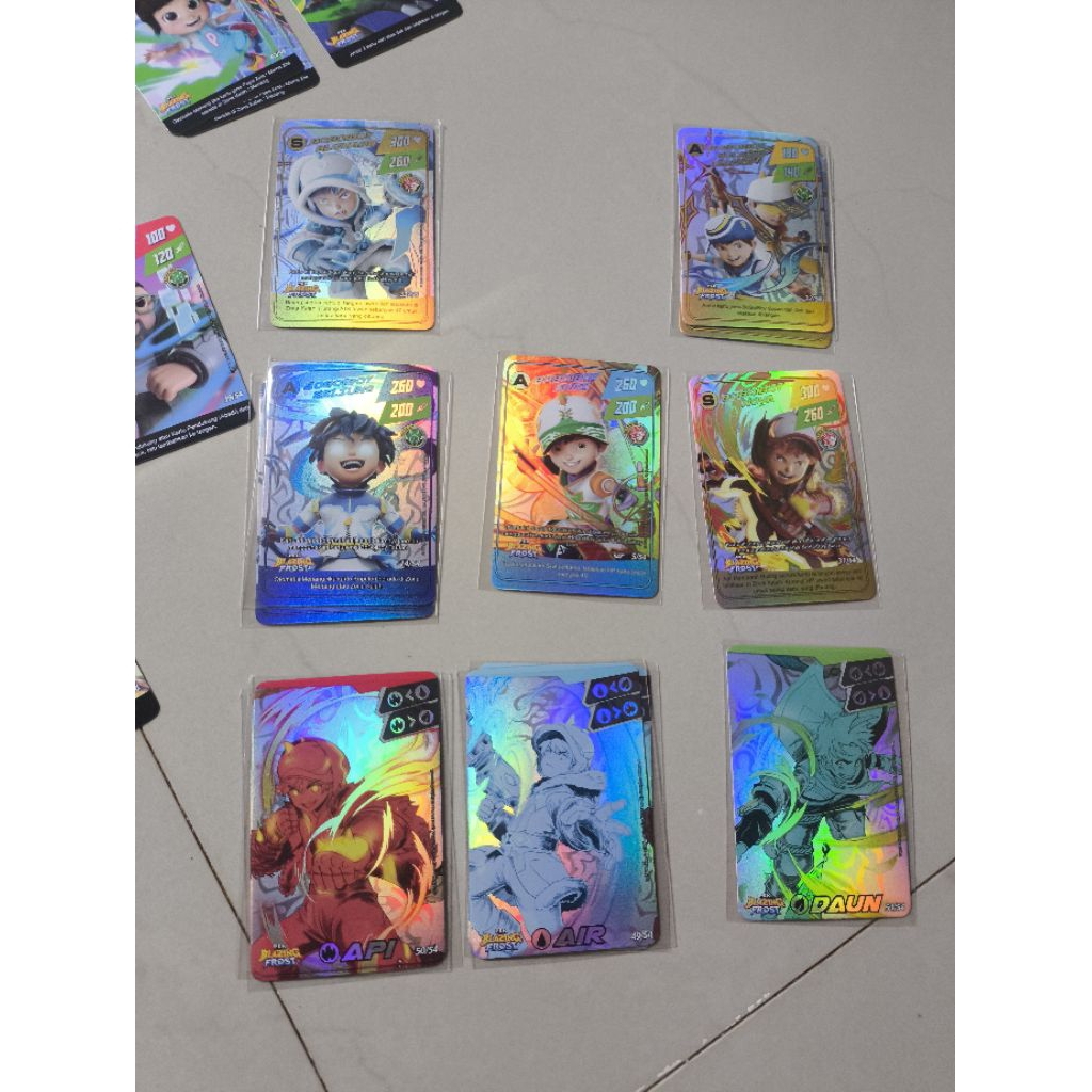 Kartu Boboiboy Pek Quest Blazing Frost Foil