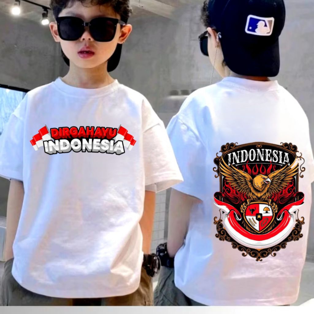 Baju Kaos Anak Dirgahayu Republik Indonesia Garuda Pancasila
