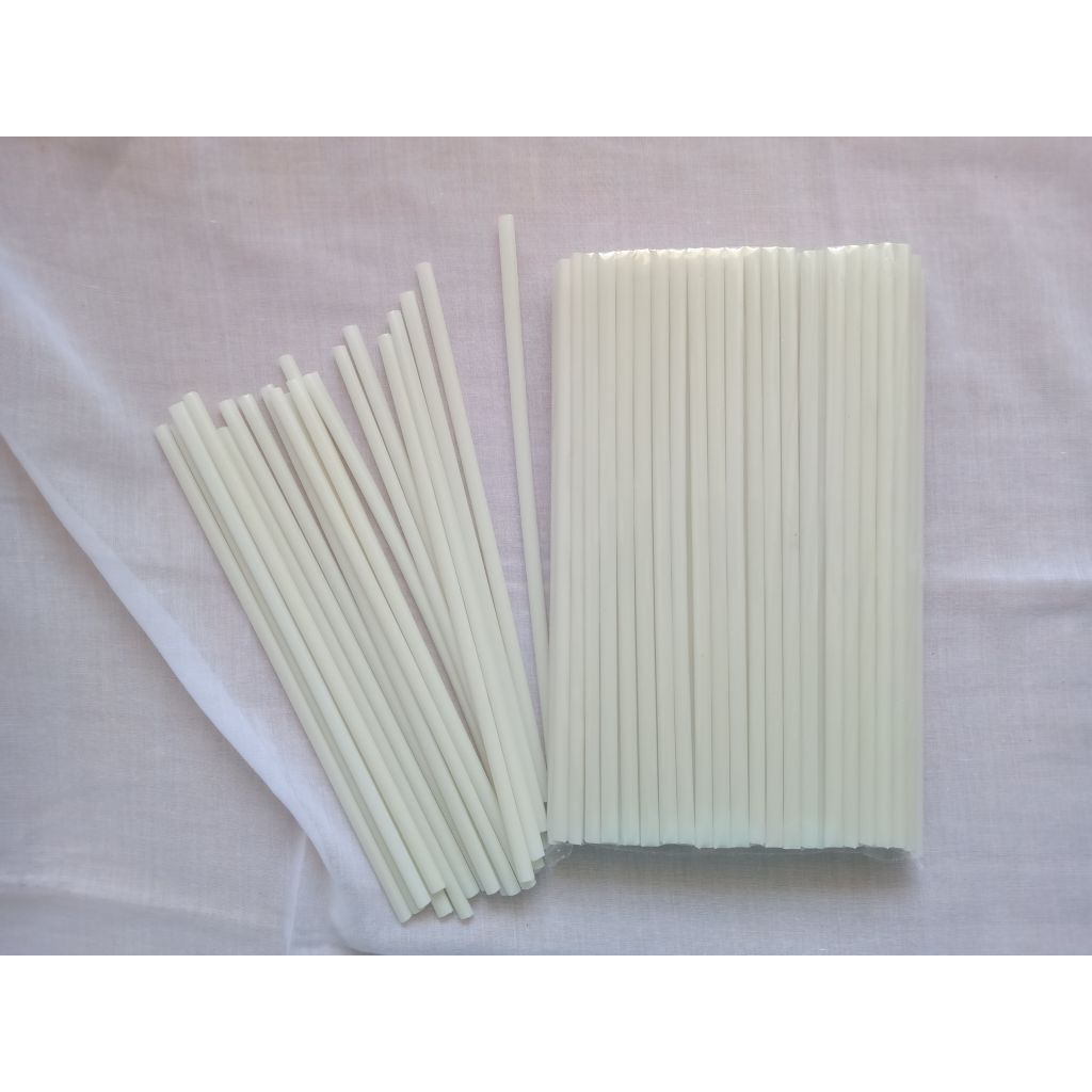 Sedotan plastik murah warna putih