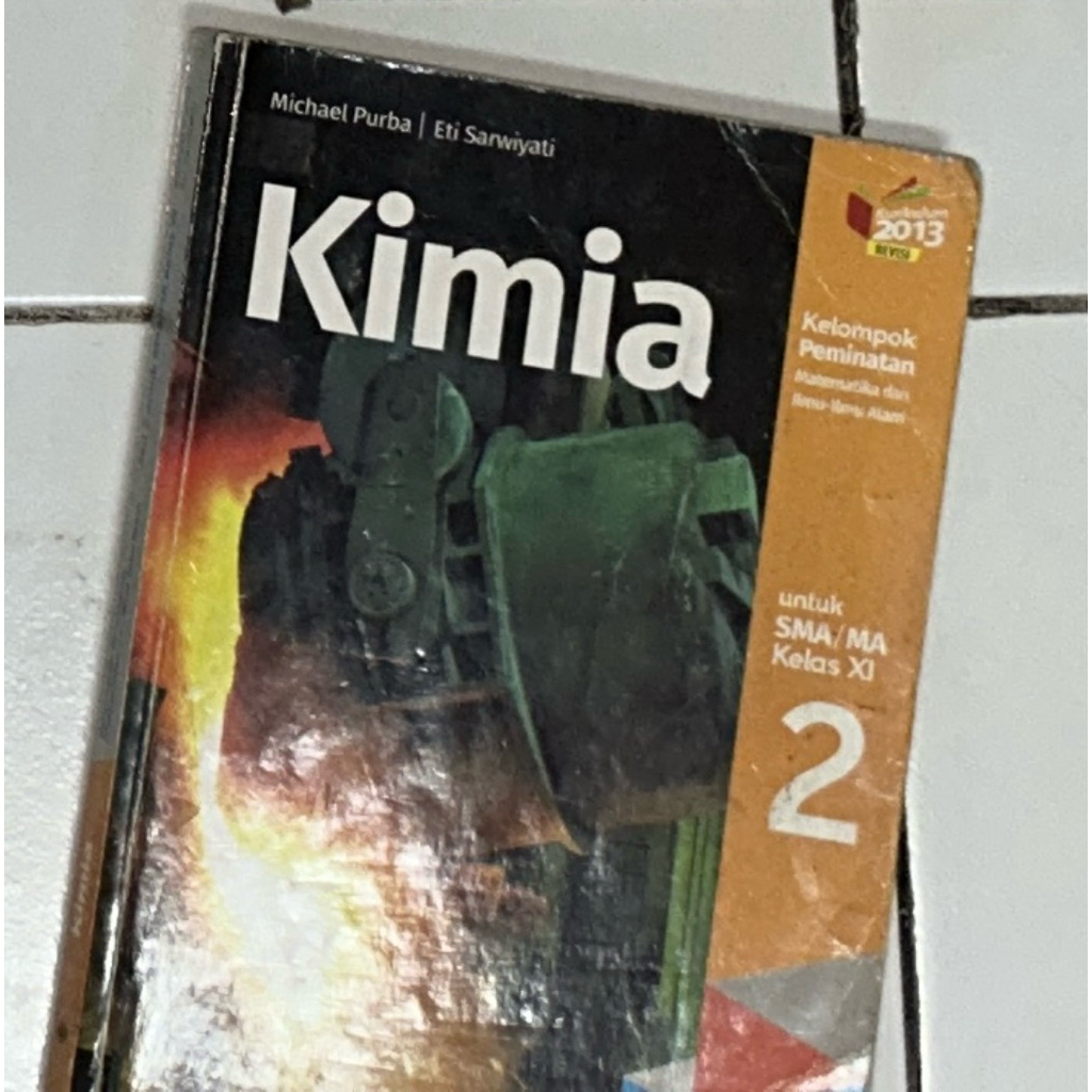 Buku bekas kimia kelas 2-11-XI sma/ma kurikulum 2013 revisi erlangga