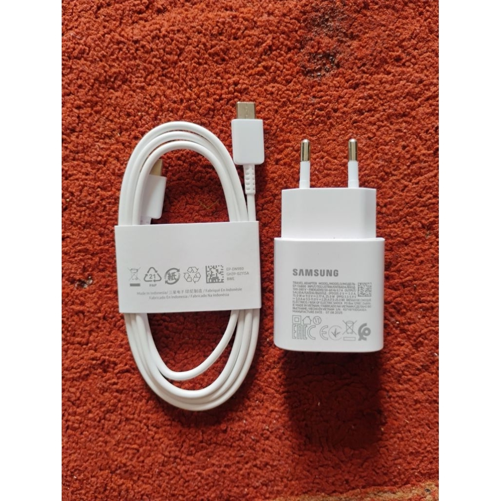 charger samsung 25 watt original cabutan