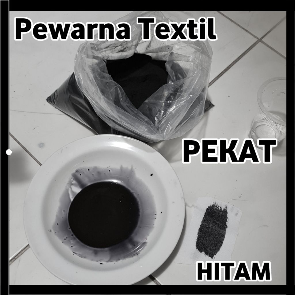 Pewarna pakaian / Wantex kiloan Icot Black ( Hitam ) 1kg