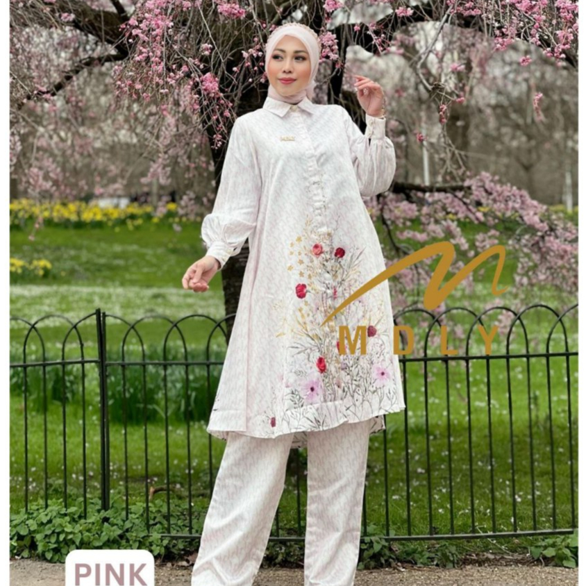 MDLY Baju setelan wanita/One Set Premium/One Set Lebaran/ Amarylist Monogram Set by MDLY