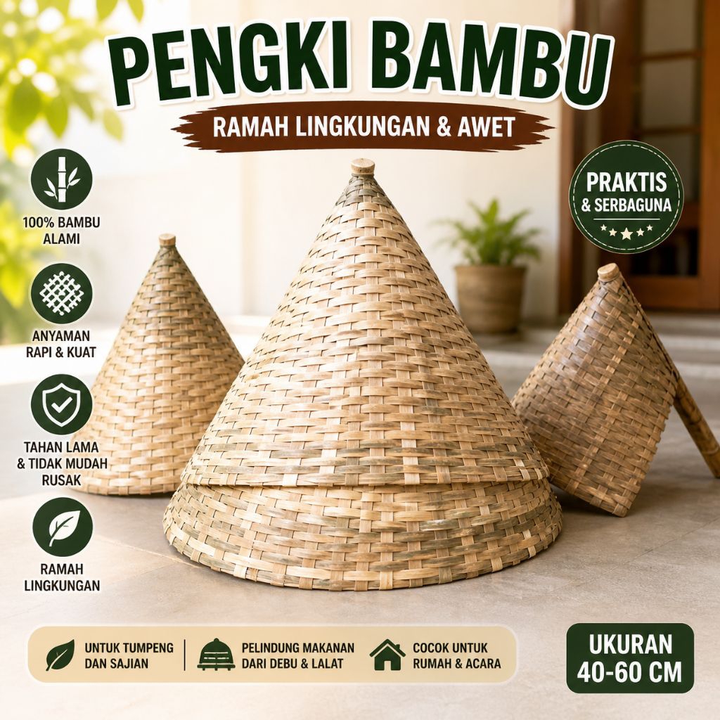 Pengki bambu/Cikrak serokan sampah