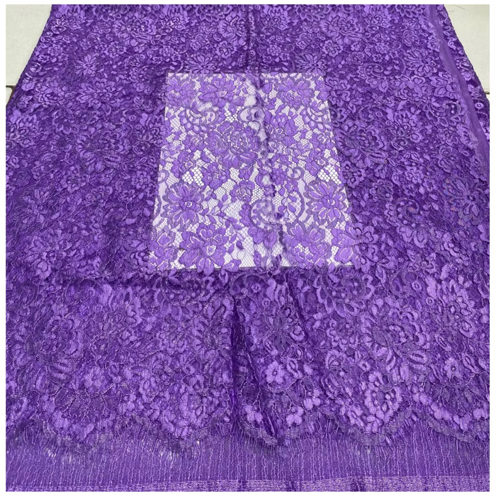 Bakal Kain Kebaya Brukat Semi Prancis