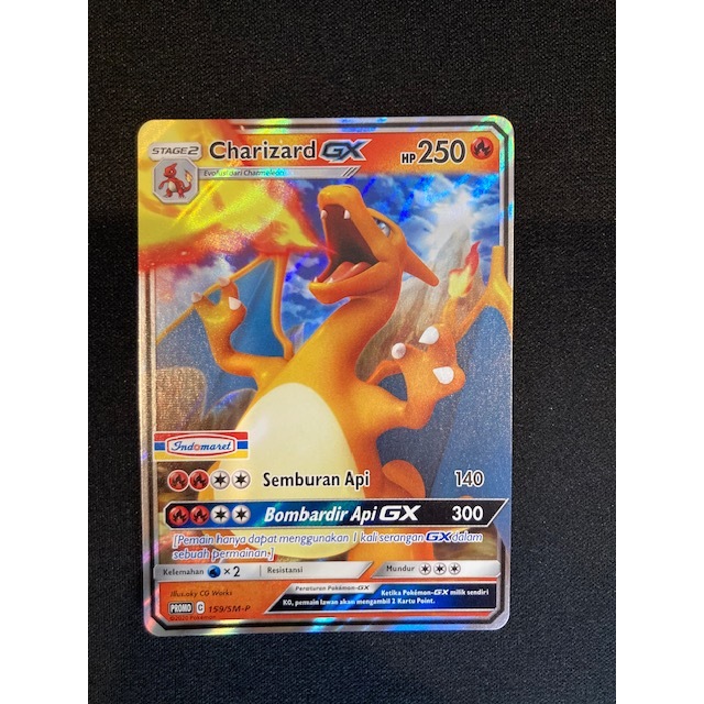 Kartu Koleksi TCG Pokemon Charizard GX Promo Indomaret 159/S-M-P