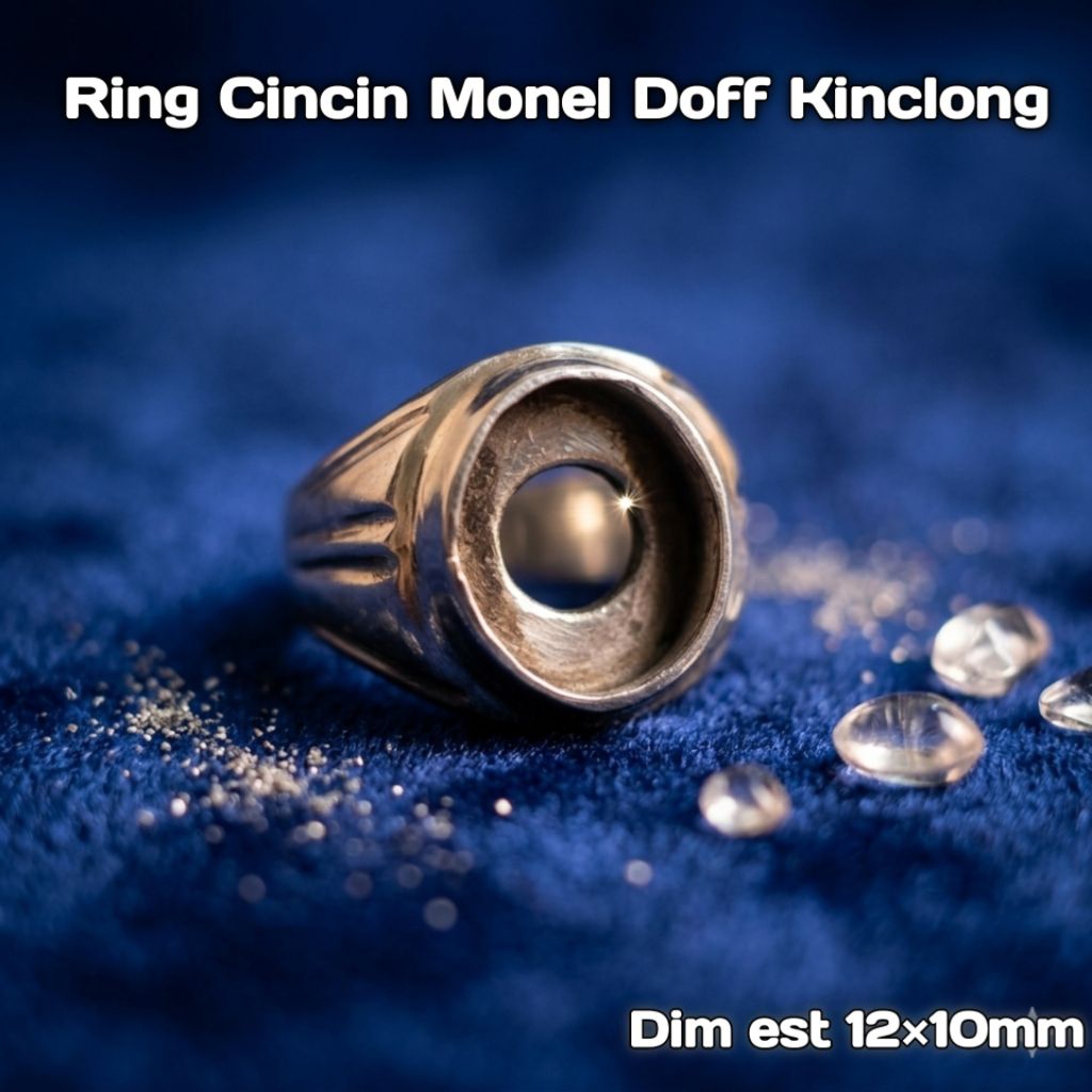 RING CINCIN /EMBAN MONEL DOFF HALUS DIM 12×10mm