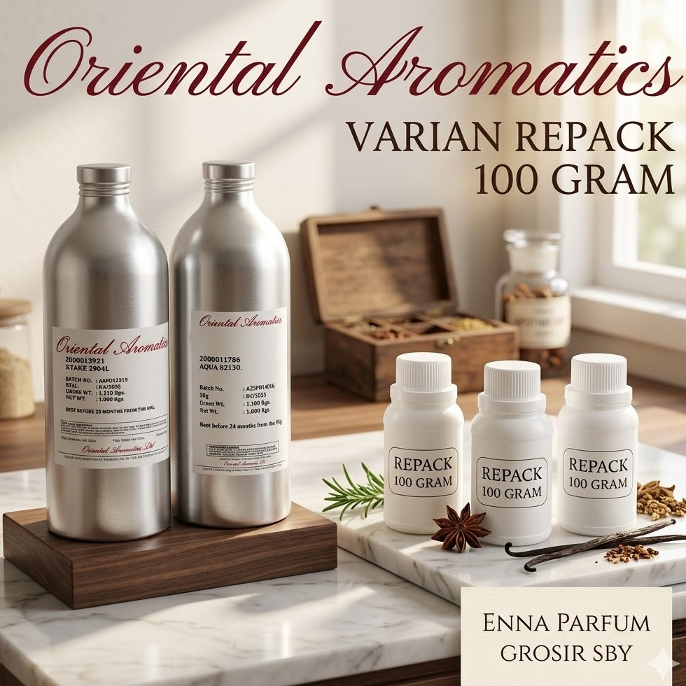 (100 GRAM) PARFUM VARIAN REPACK 100GRAM BY ORIENTAL AROMATIC ORIGINAL PARFUM MURNI100% BIBIT