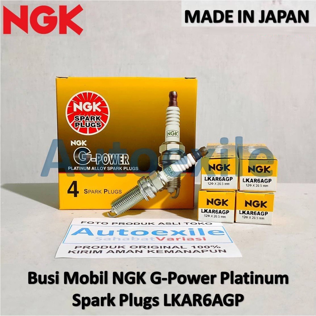 Busi Mobil Asli NGK G-Power Platinum LKAR6AGP Ori Original Spark Plugs GPower G Power Dual Vvti Agya