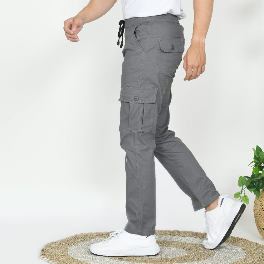 Celana Panjang Joger Cargo Long Pants Pria Wanita Cargo Pants /Celana Saku Tempel Kualitas Premium