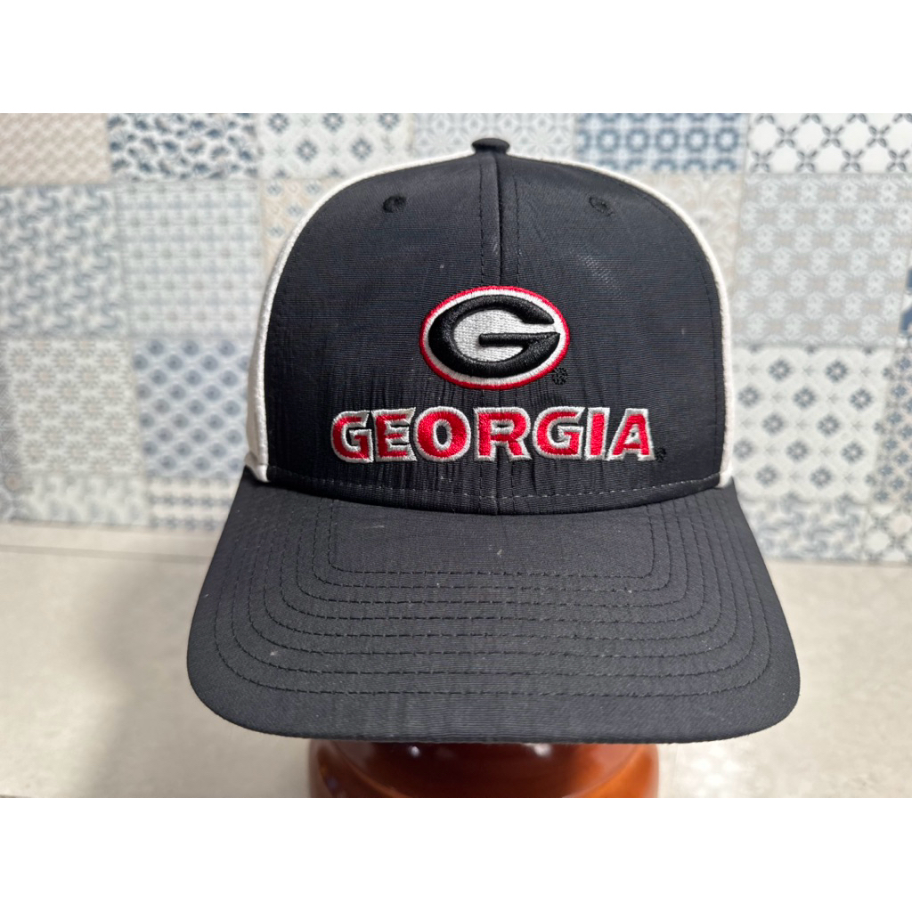Topi Second Brand Branded Sports Cap Georgia Bulldog College By Fan Favorite Original Full Tag
