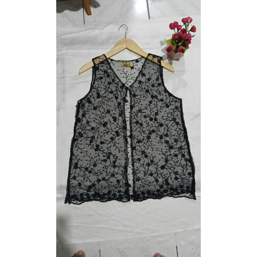 Vest brukat wanita/Rompi Brukat wanita dewasa/Rompi cantik/baju lebaran