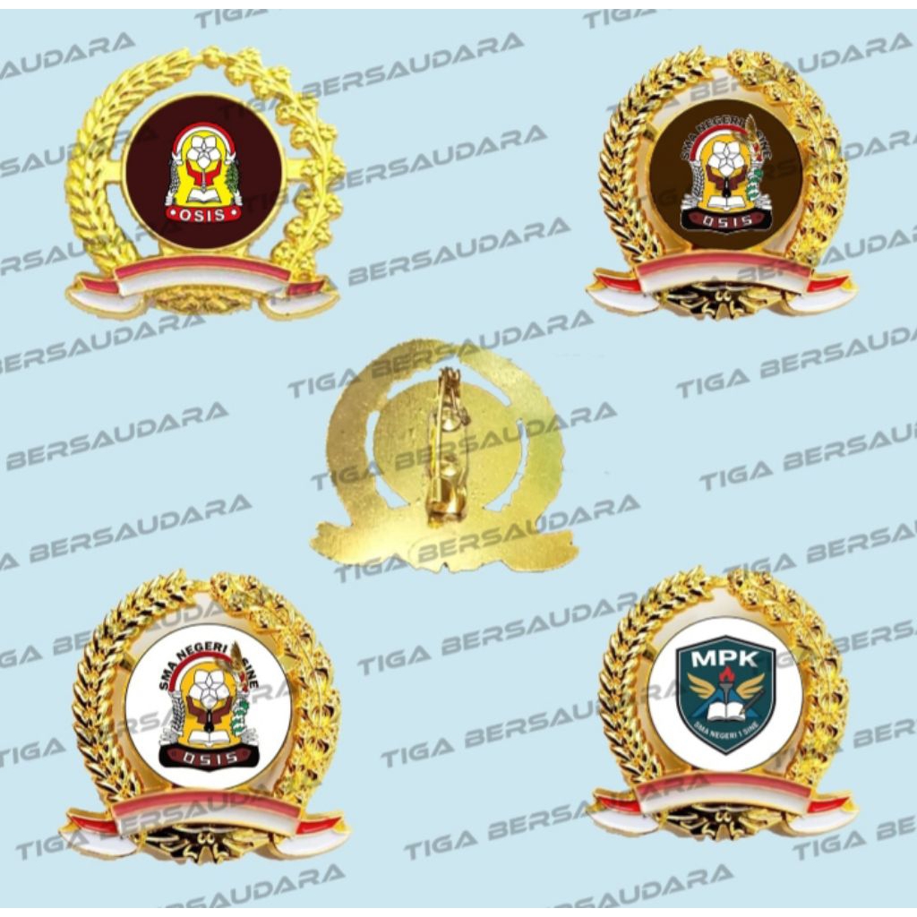 pin OSIS SMA custom logo bebas