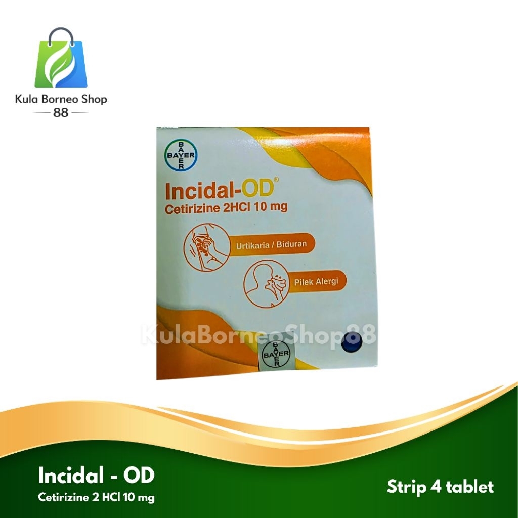 INCIDAL-OD 4 Kapsul - Mengatasi Alergi/Biduran