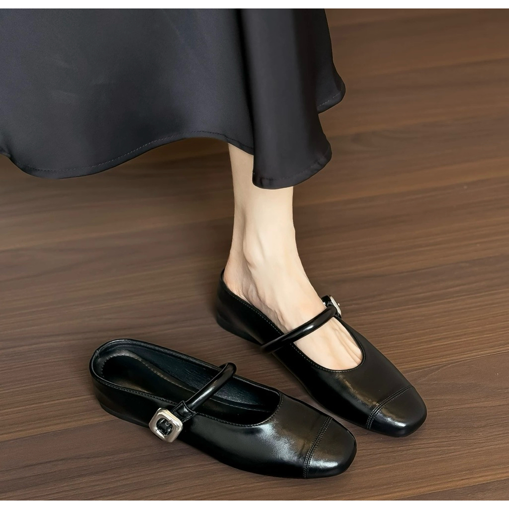 Mary Jane Slip On Flat Shoes Sandal Mary Jane