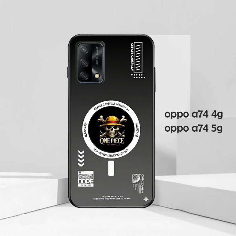 Case Terbaru  Hp Glosy Oppo a74 4g / Oppo a74 5g  [ MOTIF ONE PIECE ] Aneka casing, custom case, cas
