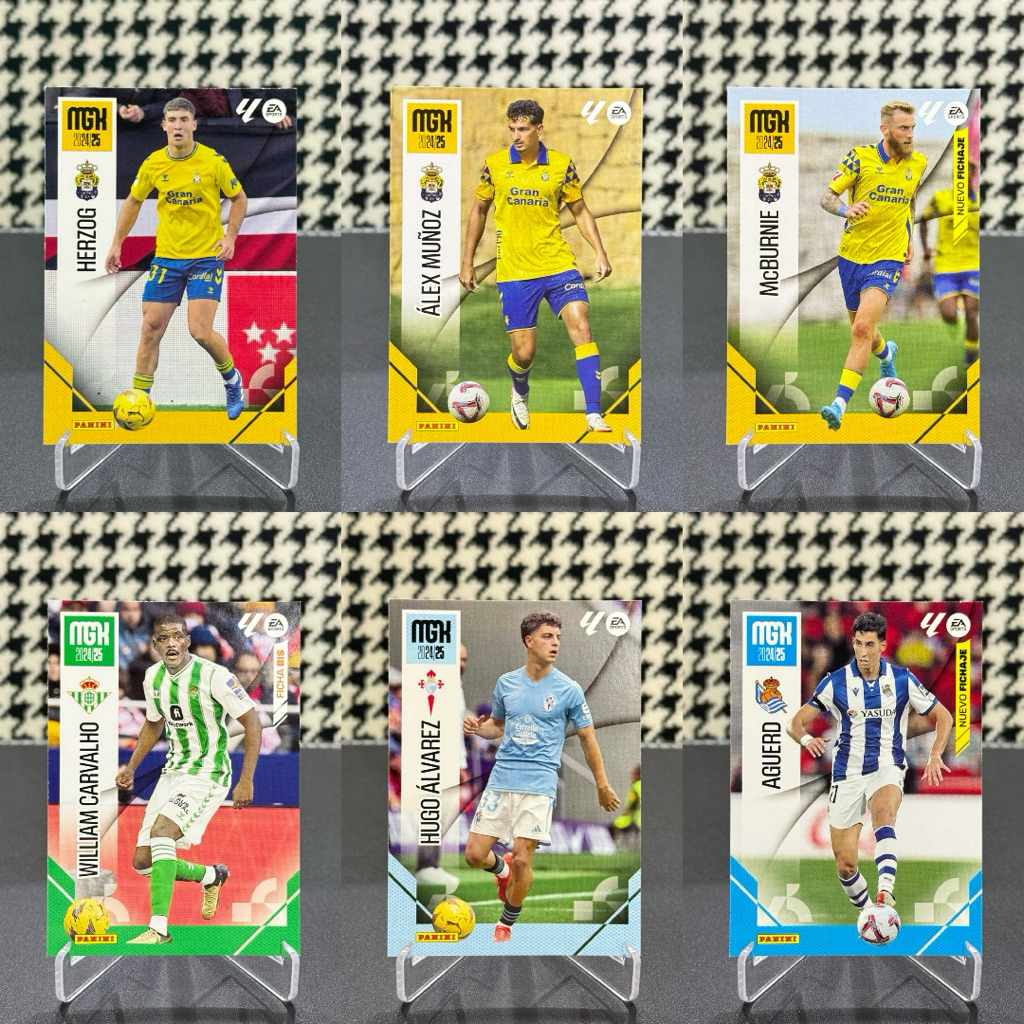 kartu bola panini laliga mega cracks real betis,real sociedad,celta vigo,las palmas