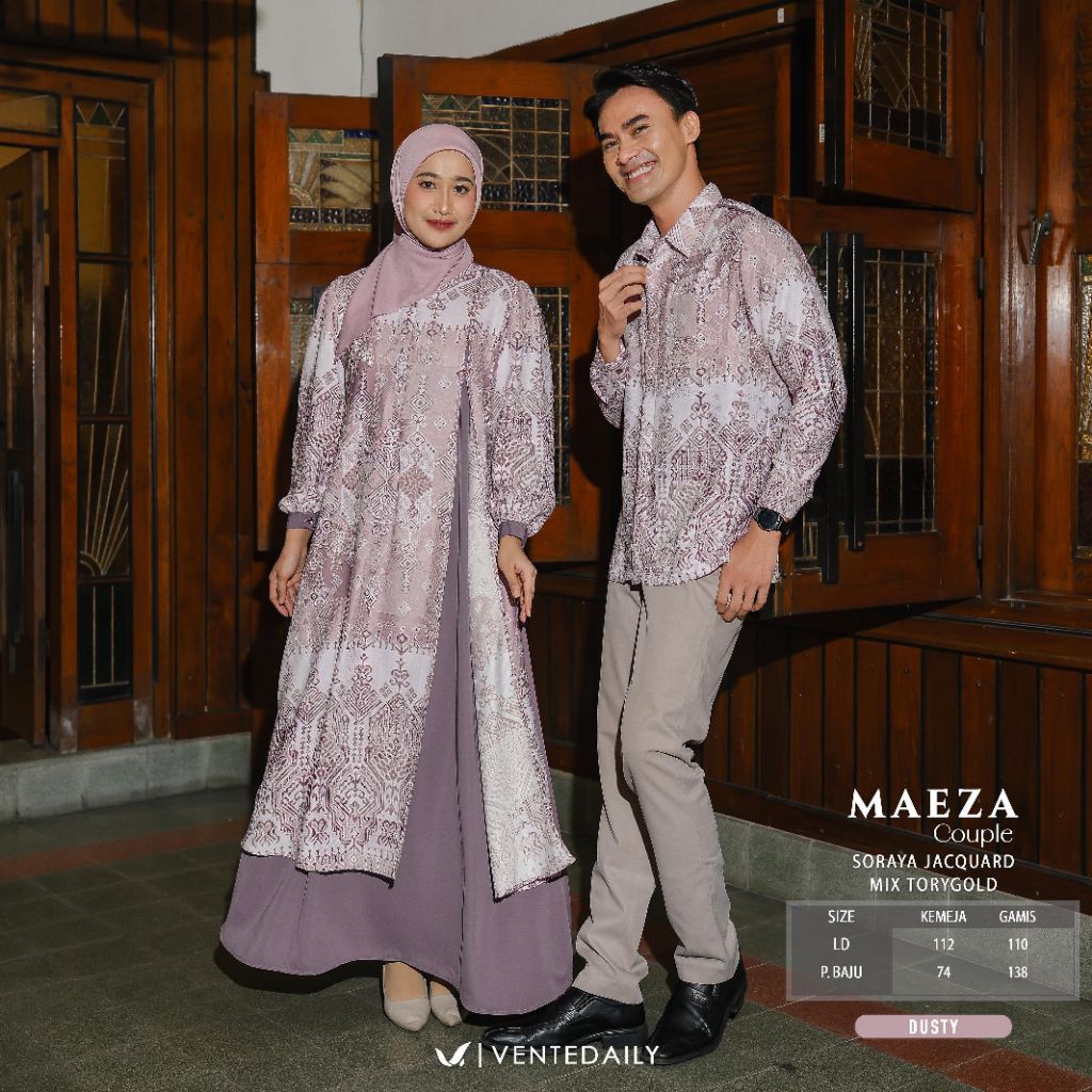 [NEW] SETELAN COUPLE PRIA & WANITA MAEZA BY VENTEDAILY // SHEA BY VENTE // FASHION MUSLIM KEKINIAN