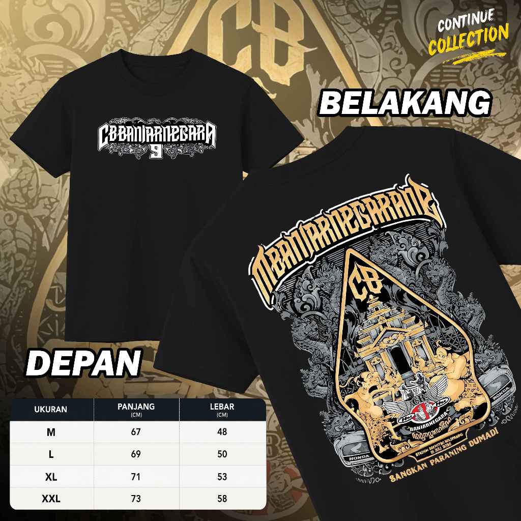 Kaos Acara CB Banjarnegara Terbaru 9TH Anniversary 18 Juli 2026 Kaos Pria Dan Wanita