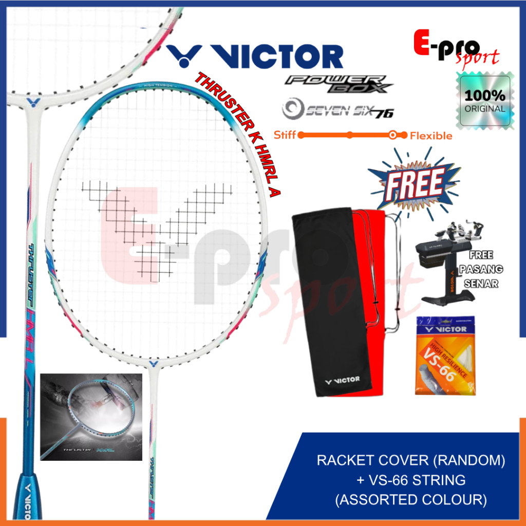 Raket Badminton Victor Thruster K HMR L Light A Hammer TK-HMRL White TK HMRL Original