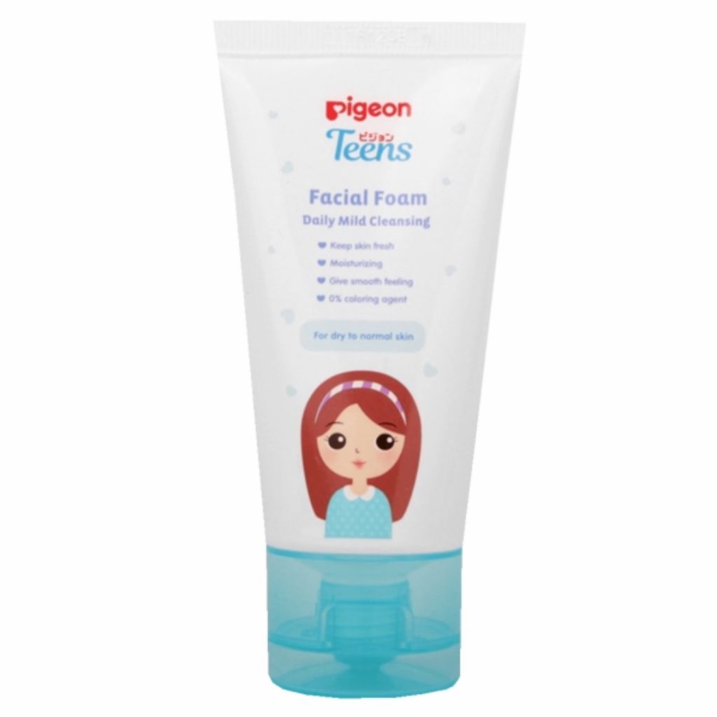 Pembersih Wajah Remaja Pigeon Facial Foam 100ml - Lembut, Menjaga Kelembaban, Formula Ringan