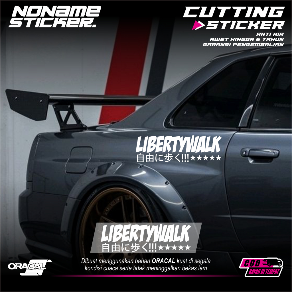 Stiker Cutting Liberty Walk / Sticker Liberty Walk Cutting Anti Air