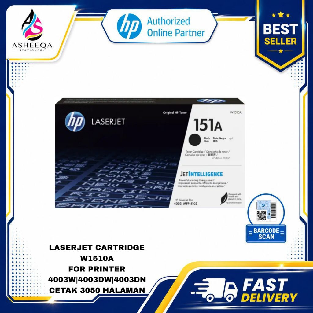 Toner hp 151a black original laserjet cartridge W1510A