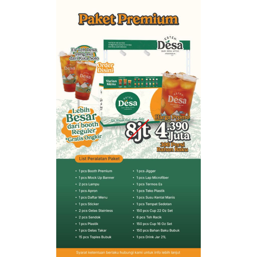 FRANCHISE MINUMAN ES TEH TERLARIS 2024