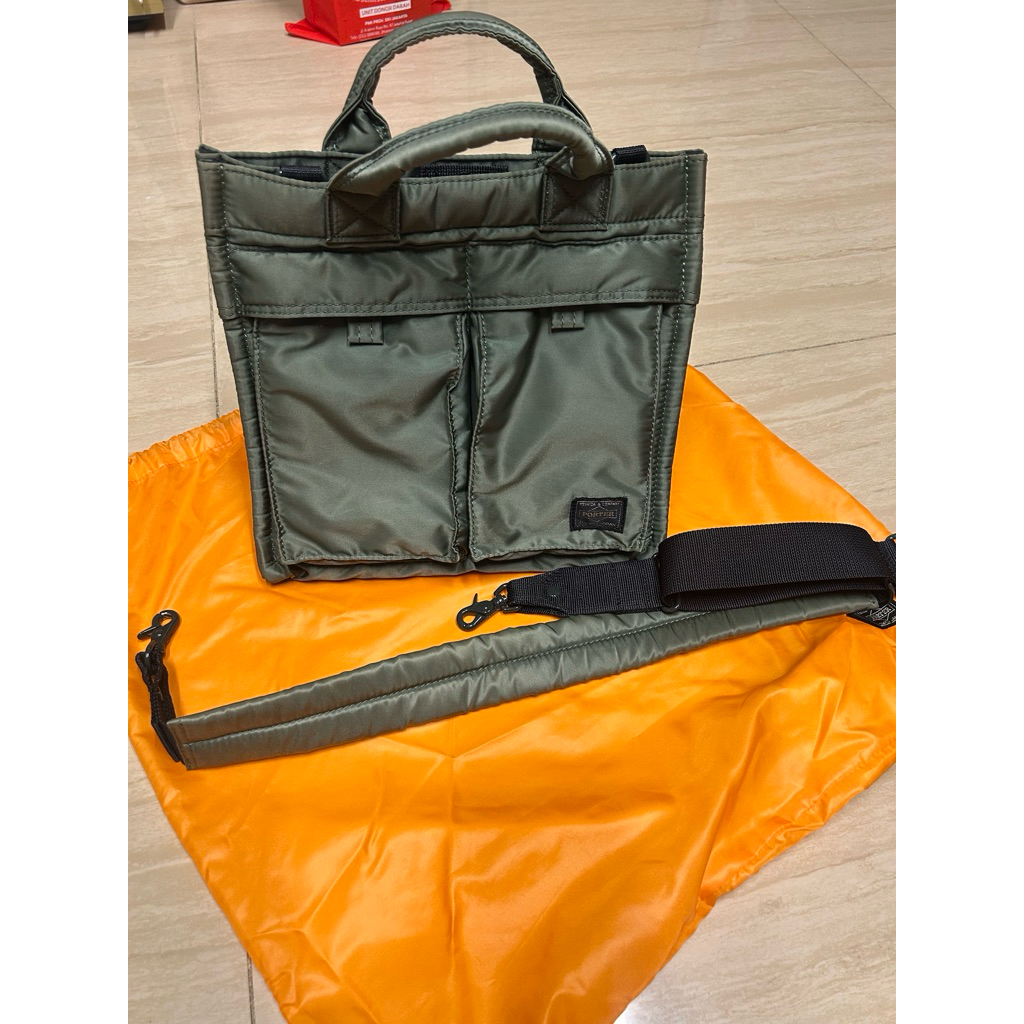 PORTER / PX TANKER 2WAY VERTICAL TOTE BAG (S) - preloved