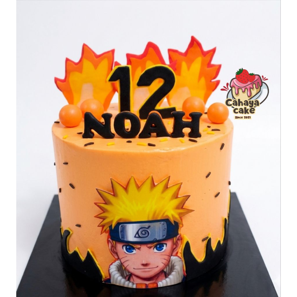 Kue Ulang Tahun Naruto / Anime Custom Cake / Kue Ulang Tahun Anak Laki-laki