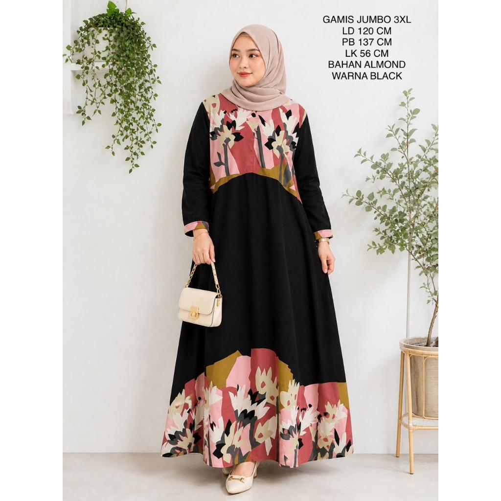 Gamis Jumbo LD 120 Cm Model Kekinian