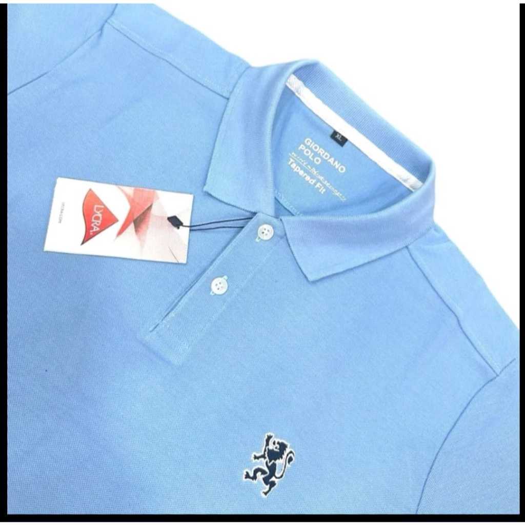 Giordano Kaos Polo Lengan Pendek Pria Wanita Terbaru Kaos Polo Shirt Giordano Bordir Kecil
