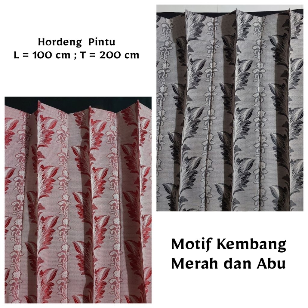 Hordeng kembang abstrak ( bulu ayam )  ukuran ; L = 100, T = 200
